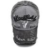 Cow Head Pattern Letter Embroidery Baseball Cap  For Man Women Outdoor Sports