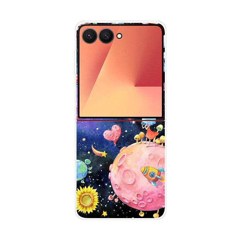 Luxury Transparent Phone Case For Samsung Galaxy Z Flip 7 Cases Hard PC Folding Cover For Galaxy Z Flip7 Shockproof Capa Fundas