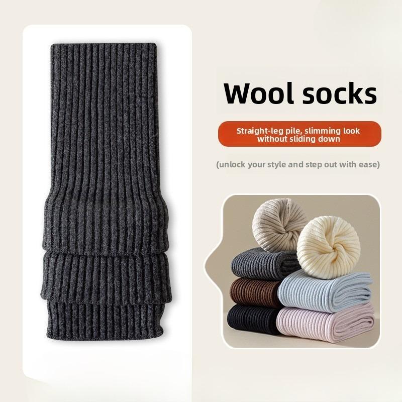 Women's Hosiery for Autumn and Winter, Paired with Small Leather Shoes, Leg Covers, Calf Socks, Knitted Leg Shaping Hosiery