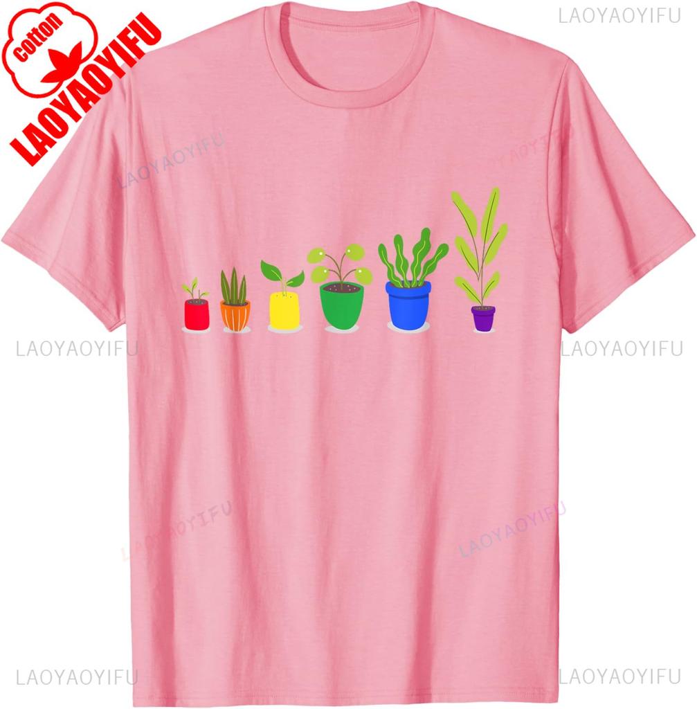 Plants Lgbtq Funny Gardener Gardening Lover Gay Pride TShirt Unisex Unisex Summer Cotton Printed TShirt Casual Streetwear Clothes