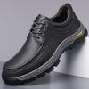 Vintage Style Genuine Leather Oxford Shoes for Men Fashion Designer Soft-soled Casual Shoes Non-Slip Business Driving Sneakers