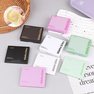 Papeles Absorbentes de Grasa con Borla de Maquillaje 100 Piezas Toallitas Matificantes para el Rostro Papel para Control de Grasa Limpieza Absorbente de Grasa Herramientas de Maquillaje Cuidado de la Piel