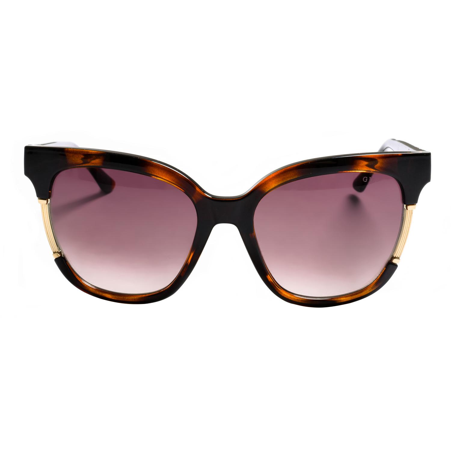 

Women s acetate butterfly-shaped sunglasses GU7726 Guess TU коричневый