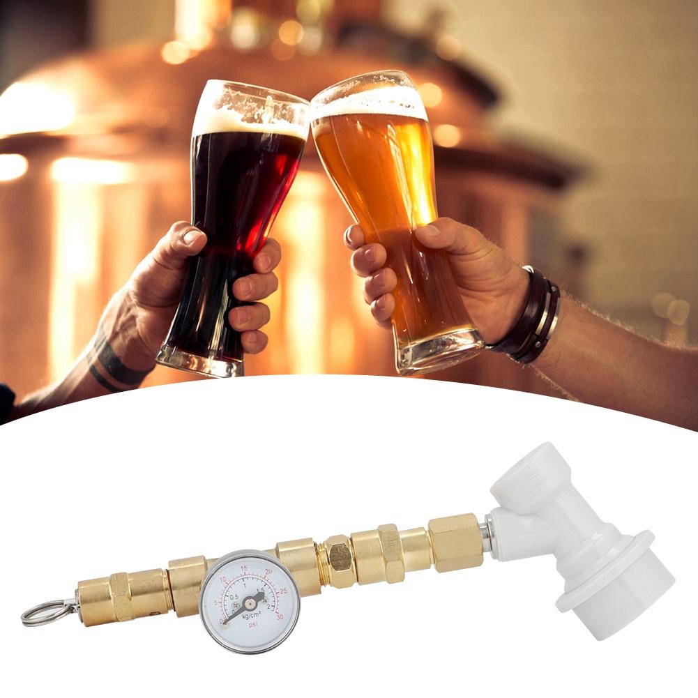 Pressure Regulator Gauge Valve with Connector Assembly Brewing Equipment Accessories0-30PSI with