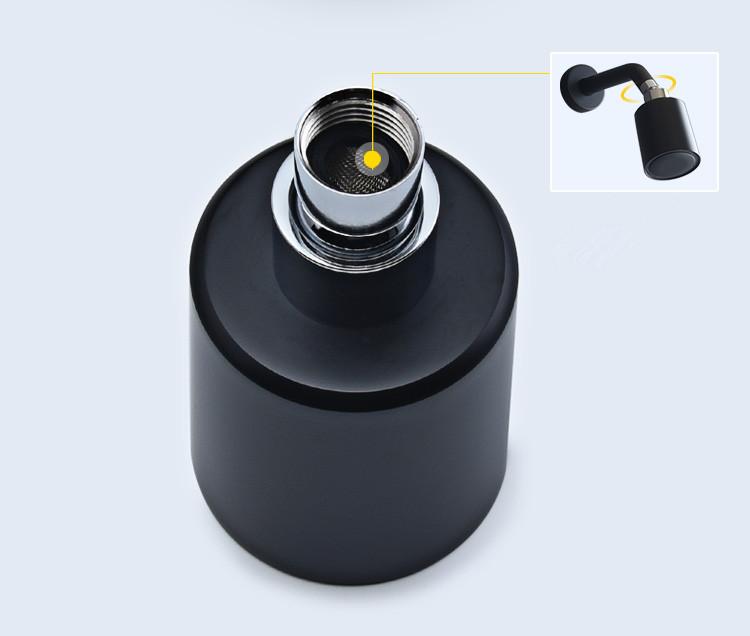 Bathroom Shower faucet set wall mounted Shower aucet set brush gold /black brass round rain fall style concealed