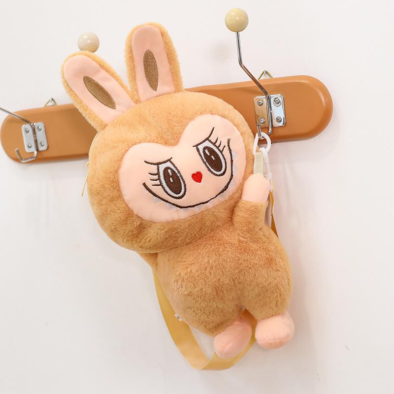 Cartoon Party Rag Doll Bag Soft Girl Daily Versatile Messenger Bag Plush Rabbit Doll Bag