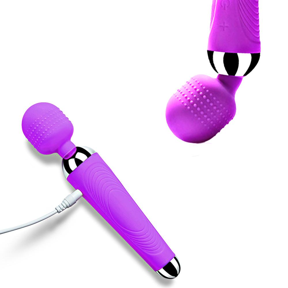 Wireless Rechargeable Magic Wand Vibrator for Women, Clitoral Massager, USB Adult Sex Toy for Ages 18+