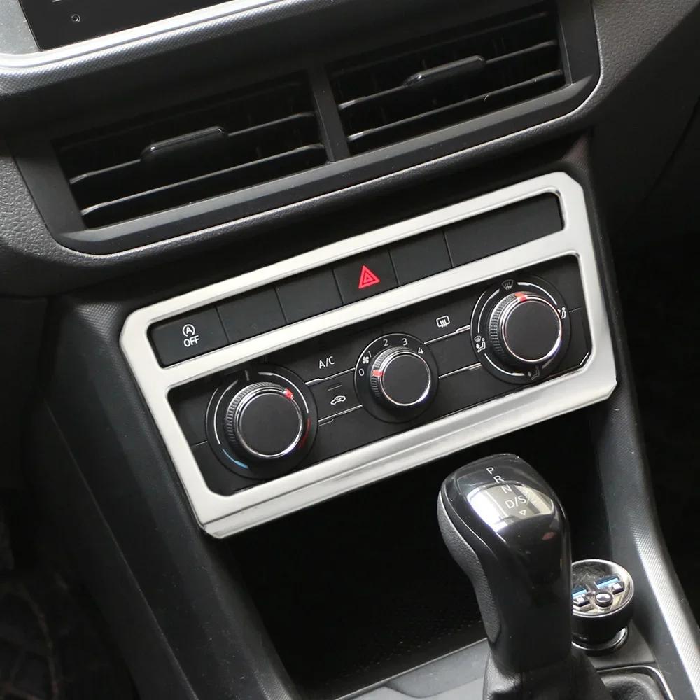 Voor VW Volkswagen T-Cross Tcross 2018 - 2025 Middenconsole Sticker AC Knop Paneel Frame Trim Cover Interieur Accessoires