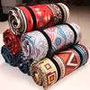 New Bohemia Retro Aluminum Film Base Foldable Picnic Blanket with Storage Rope Composite Process Camping Waterproof Damp-Proof Mat Outdoor Supplies