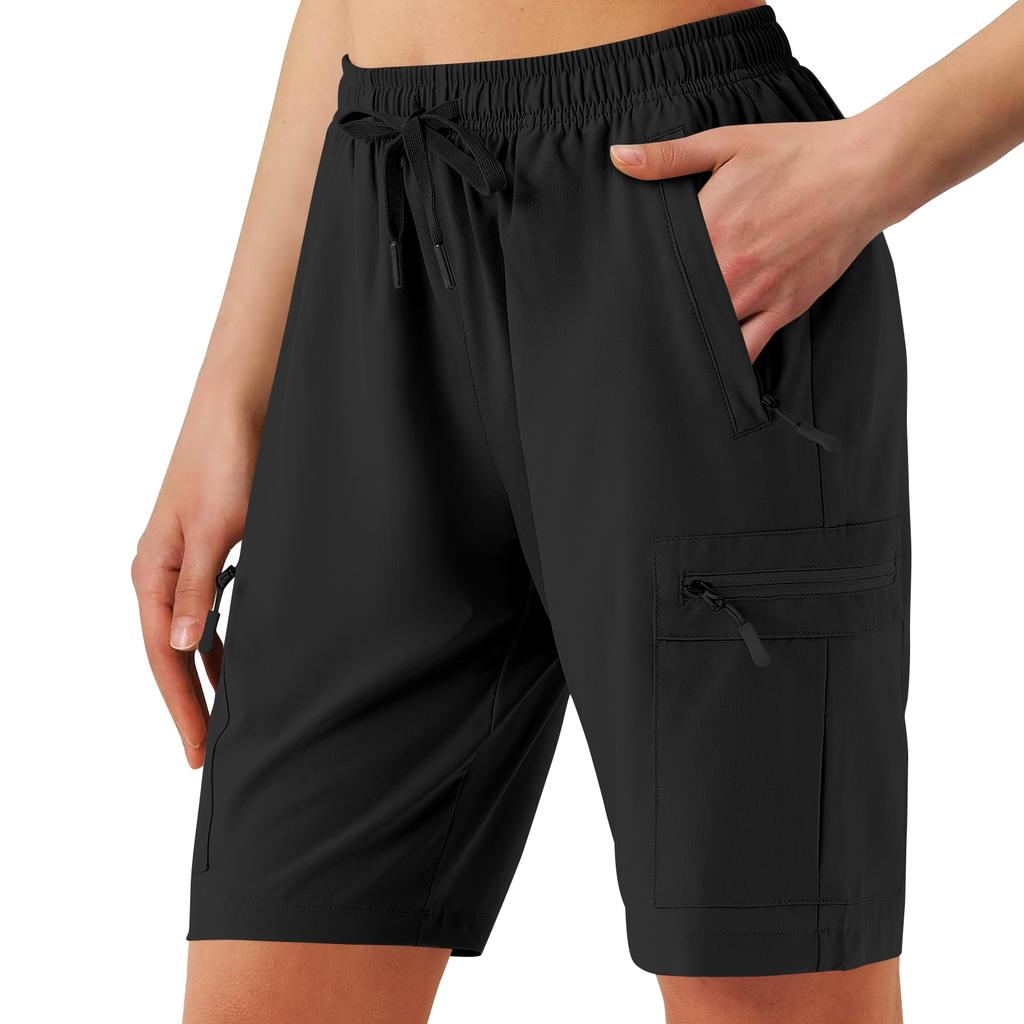 Shorts de randonnée décontractés pour femmes avec poches