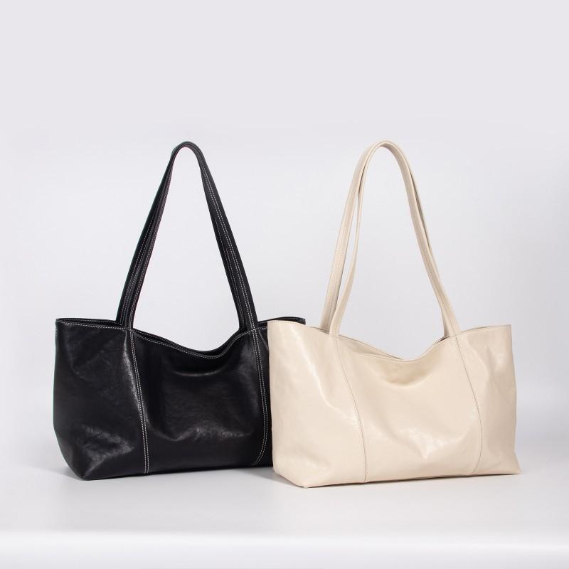 Vegetable Tanned Leather High-quality Tote Bag Women's New Large-capacity Computer Commuter Portable Shoulder