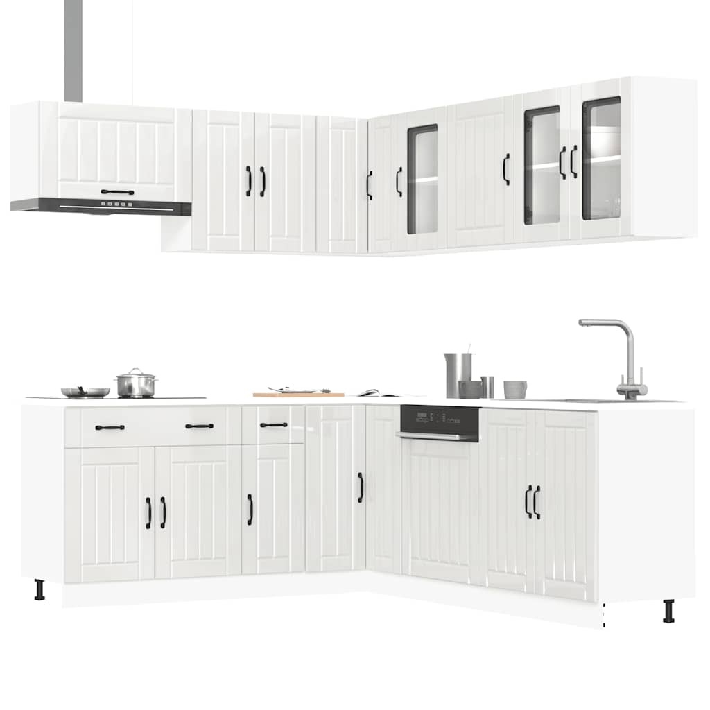 Küchenschrank-Set, Lucca, 11-teilig, Weiß