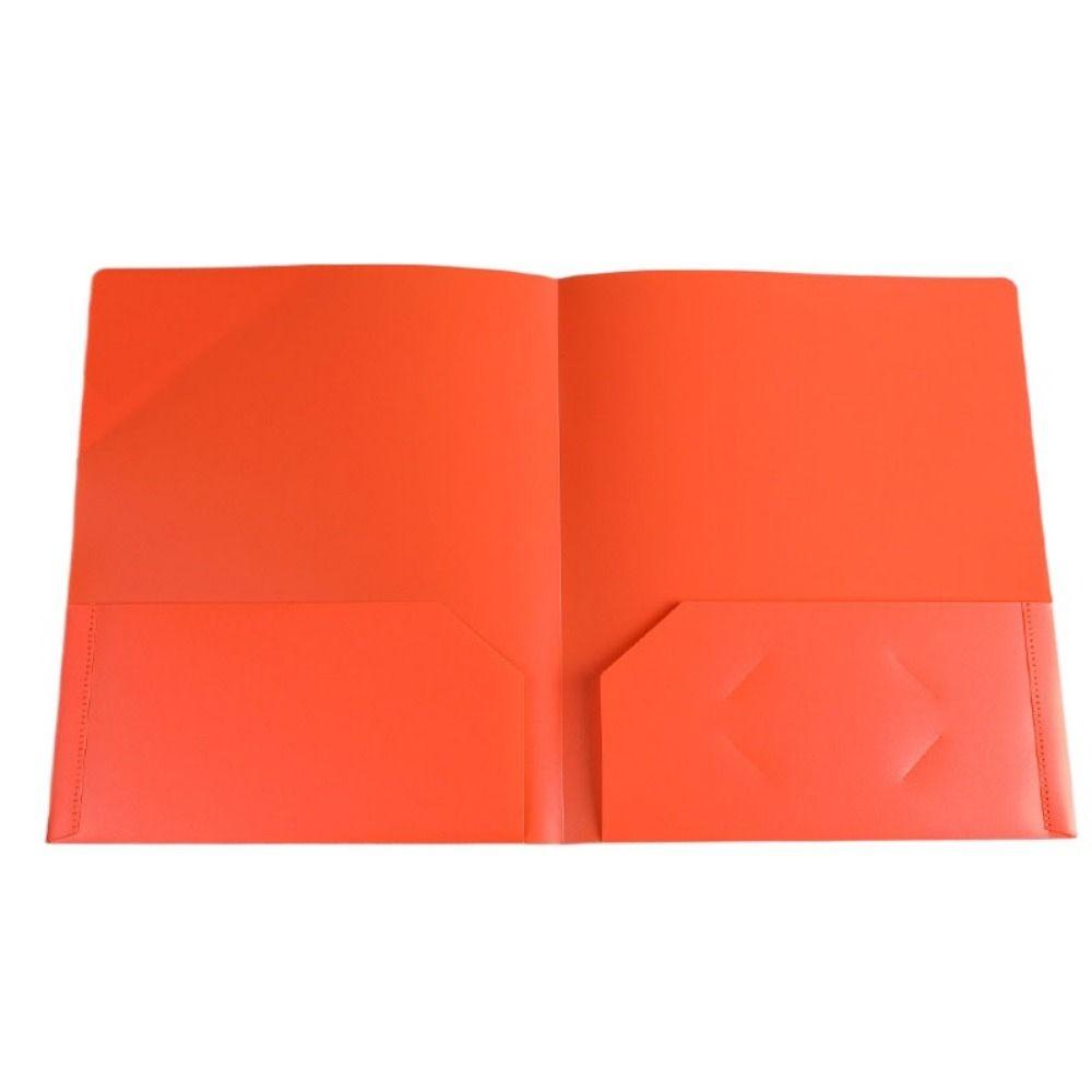 with Pockets A4 File Folder PP Double Sided Pocket Folder Folding Folders  Unisex