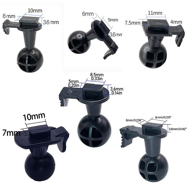 Universal 16mm Dashcam/Bicycle Mount with Suction Cup and Ball Head Adapter