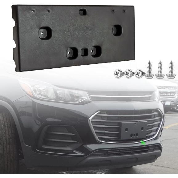 

Рамка для переднего номерного знака для Chevy Trax 2017 2018 2019 2020 2021 2022 Крепежный кронштейн держателя переднего бампера Заменить # 94533706