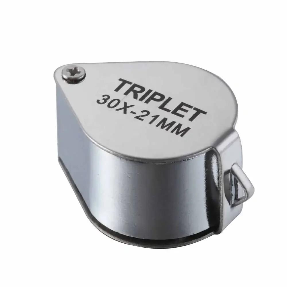 Gifts 10X Jewelry Loupe Portable Appraisal of Antiques Pocket Loupe Magnifier Foldable Diamond Jewelers Eye Glass Tool