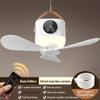 USB Hanging Fan Lamp For Outdoor Camping Car And Dormitories 4 Speed Setting And Timer Option Multiple Function