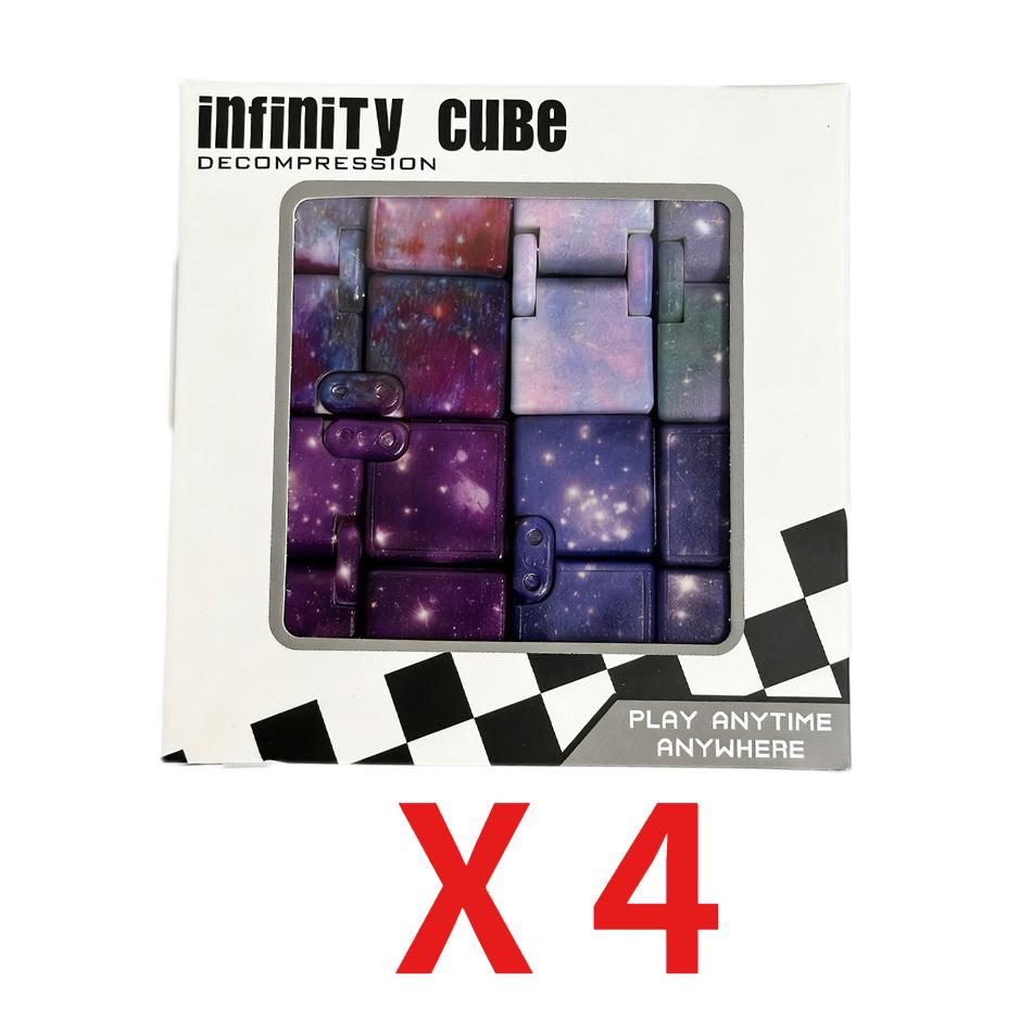 Children Adult Decompression Toy Stress Relief Cube Fidget Toys Relieve Stress Funny Hand Game Puzzle Infinity Magic Cube Square