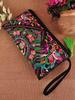 Ethnic Embroidery Satin Clutch and Wallet for Women