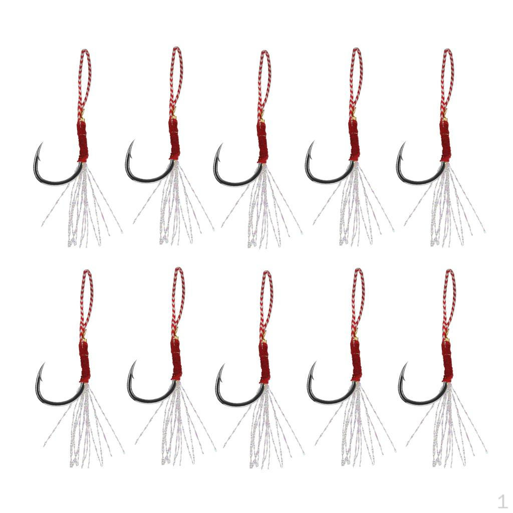

1 Fishing Assist Hooks Jigging Jig 16# Silver 14