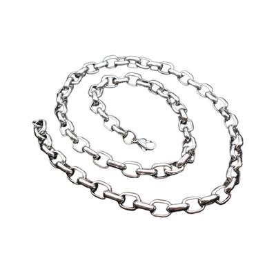 Portable Simple Design Modern Style Dancing Hiphop Stainless Steel Necklace Boys Party Banquet Neck Chain Jewelry
