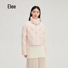 Ailaiyi Women's Embroidered Asymmetric Collar Short Down Jacket