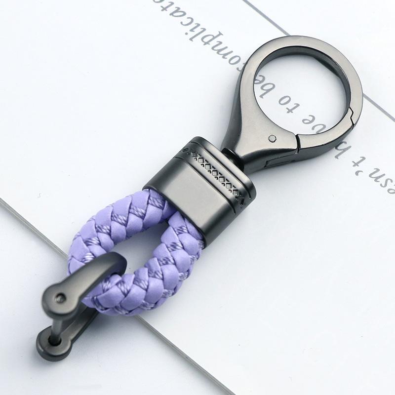 Braided Rope Sub-Gun Printing Keychain Men'S And Women'S Waist Hanging Big Head Chain General Car Key Bag Accessories