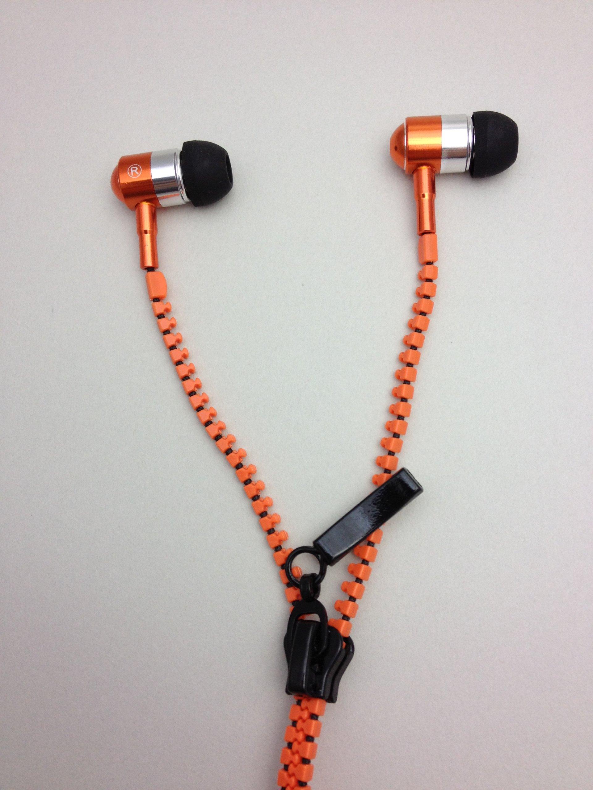 

ZIPPER cord earphones [Waterproof] (orange) оранжевый