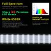 JCBritw Adjustable Dual-Head LED Grow Light, T12, White 6500K Full Spectrum, for Indoor Plants, Succulents, Houseplants, Hydroponics, Vegetable Grower