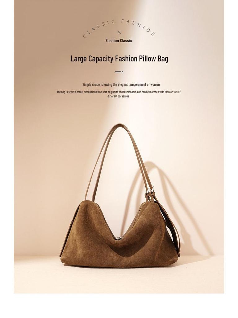 2025 Premium Matte Boston Shoulder Bag - Women's Autumn/Winter Pillow Bowling Style