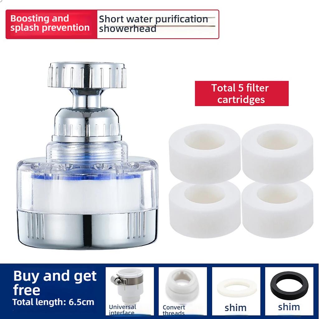 360 Degree Rotating Sink Filter Pressurized Faucet Aerator Extender Universal Bath Faucet Connector Bathroom Kitchen Accessories