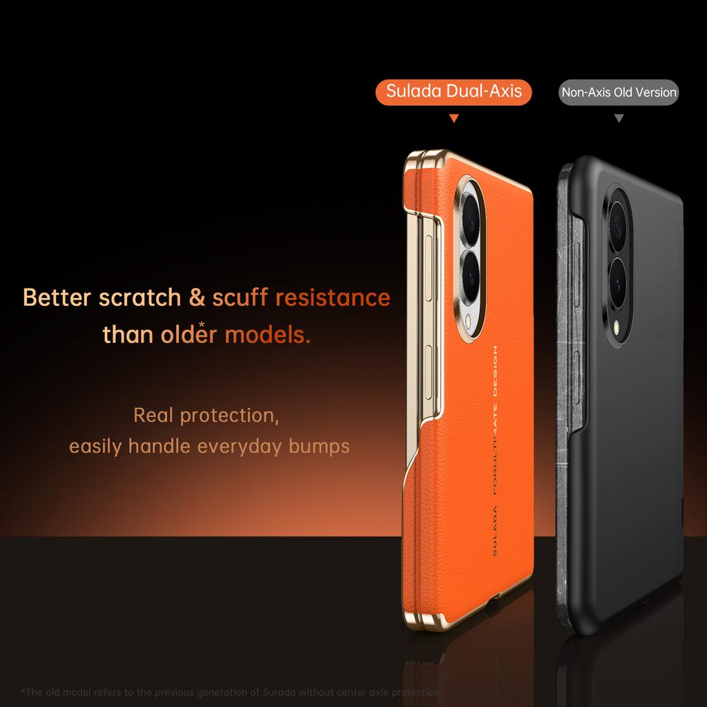 100% NAPPA Genuine Leather Magnetic Case For Samsung Galaxy Z Fold8 Fold 8 Wide Ultra With Magsafe Hinge Luxury Cowhide Cover