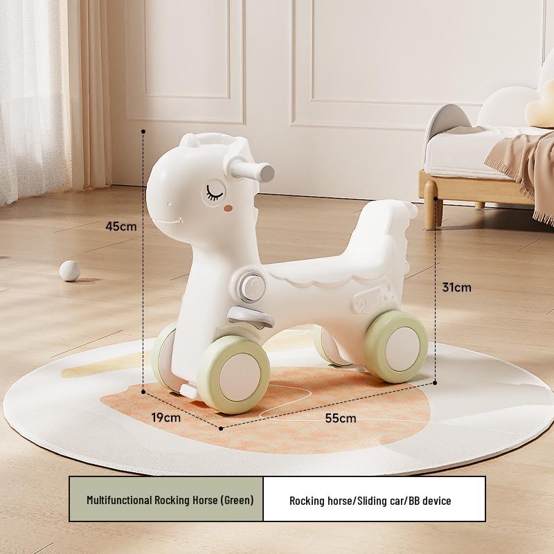 

Деревянная лошадка-качалка и машинка-йо-йо: Идеальный подарок для годовалых детей, подходит для девочек Default Bag Packaging