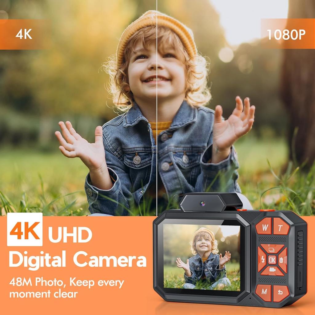 Cheap Digital Camera Kids Camera for Boys Girls Teans 48MP Digital
