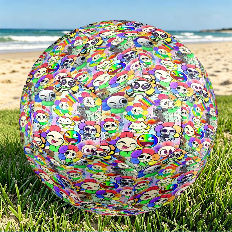 Dandy's World Print Size 5 Soccer Ball, PU Wear Resistant Football for Match Training and Daily Practice, Birthday Gift for Soccer Fans