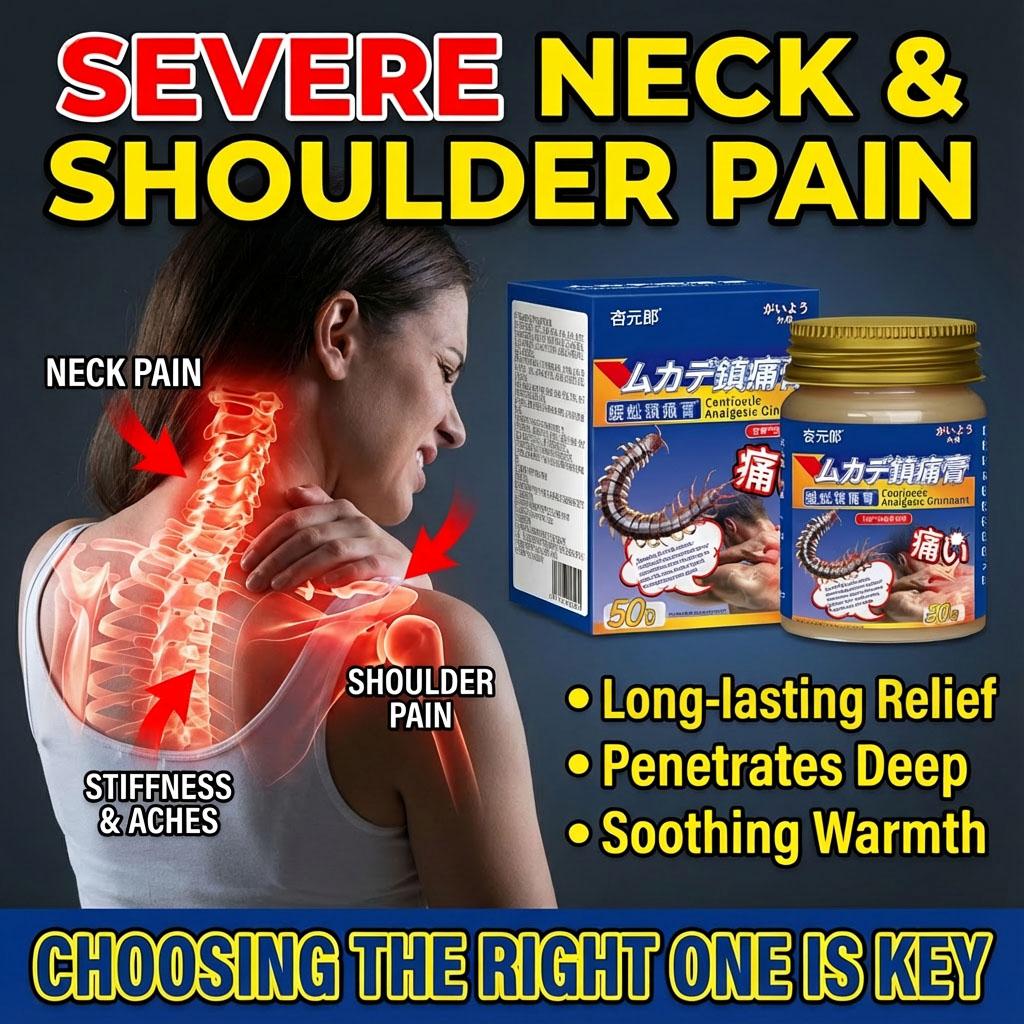 Herbal Back Pain Relief Cream Centipede Balm for Lumbar Muscle Strain and Sciatica Massage 50g