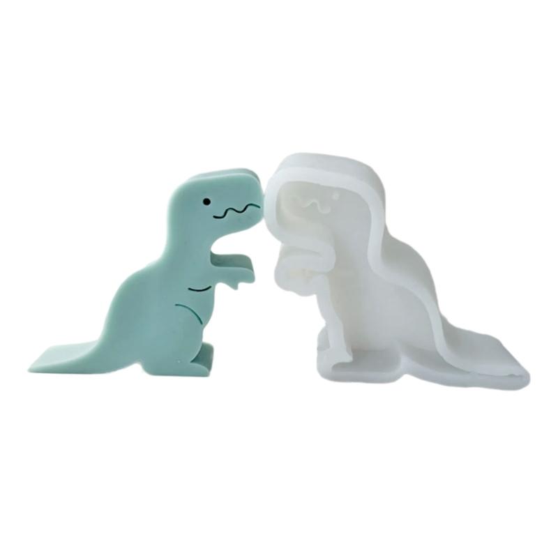 Dinosaur Candle Molds, Animal Theme Resin Molds for DIY Candle Soap Gypsum Ornaments Cake Fondant Decorations Baking