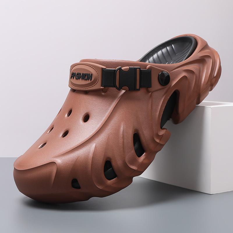 Men Closed Toe Clog Sandals Summer Outdoor Beach Slip On EVA Garden Shoes Non Slip Comfort 40-45 for Outdoor Walking Travel
