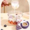 650ml Salad Containers Portable Overnight Oatmeal Cup Reusable Yogurt Cups  for Meal Prep