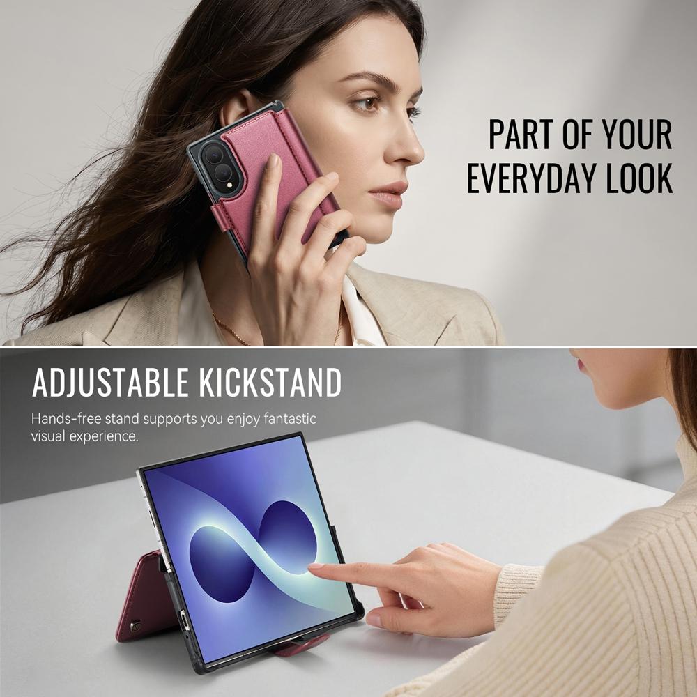 Wireless Charging Flip Wallet Case for Samsung Galaxy Z Fold 8 8Ultra Fold8 Fold8Ultra Stand Phone Case Leather Phone Cover