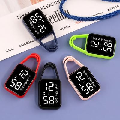 Digital Display Electronic Hanging Watch Portable Luminous Pocket Watch  Stylish Accessory