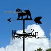 Weather Vane Ornament: Outdoor Wrought Iron Spray-Painted Roof Decoration Metal Craft