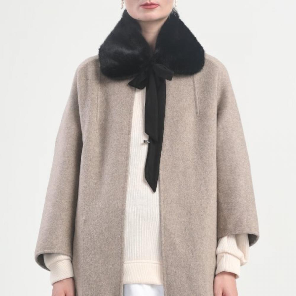 Lala Black Ribbon Color Scarf  Lalaf262 