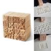 1Pc Hand Carved Wooden Stamps Emboss Art DIY Clay Printing Pottery Tools Fish Bone / Squirrel / Flower / Deer / Star