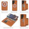 3 In 1 Detachable Card Solt Magnetic Wallet Leather Case For Samsung S25 Ultra S25Edge S24 Plus S23 S22 Flip Book Bag Cover