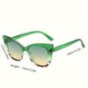 Women's Cat's Eye Box Simple Gradient Color Matching Sunglasses-Joker Fashion Glasses