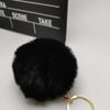 Colorful Pompoms Keychains Fluffy Plush Ball Faux Fur Keyring for Women Girl Hat Shoes Jewelry Bag Charms Accessories