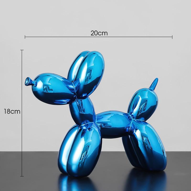 Enfeites de Cão Balão Nórdicos Resina Único Elegante Mesa de Sala de Estar Armário de TV Artesanato Doméstico Decoração Suave Decoração