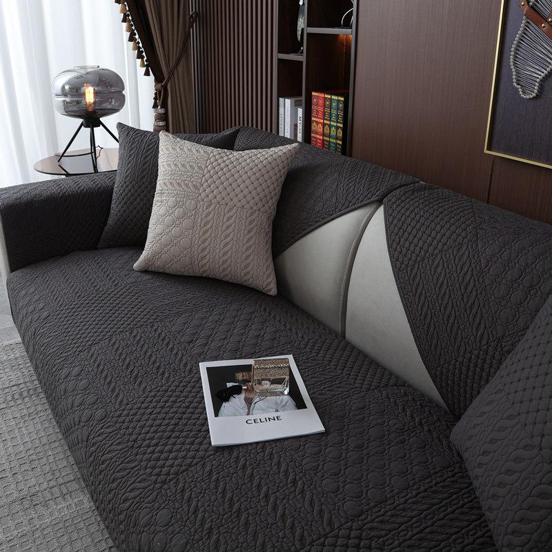 Pure Cotton Sofa Cushion, Universal In All Seasons, Washed Non-Slip Fabric, Nordic Simple Cotton Combination, All-Inclusive, Universal Armrest Towel