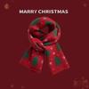 Versatile Christmas Tree Red Knitted Scarf Women'S Match Christmas Gifts Autumn Winter Warm Neck Protection Scarf Green Scarf